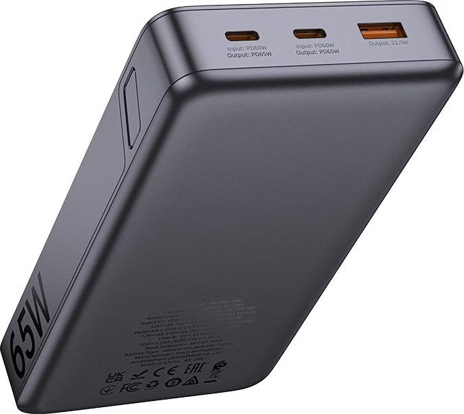 HOCO Q40 Leader PD 65W Power Bank with Digital Display Dark 25000mAh HOCO Q40 Leader PD 65W Power Bank with Digital Display Dark 25000mAh